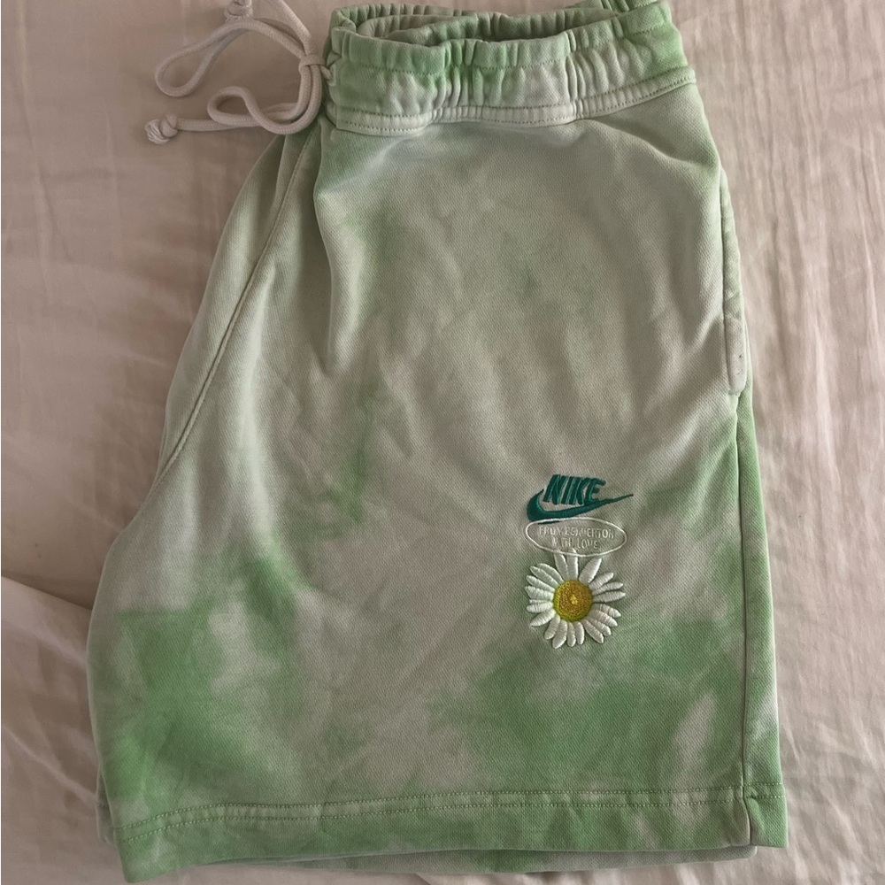 Nike Green Tie-Dye Shorts